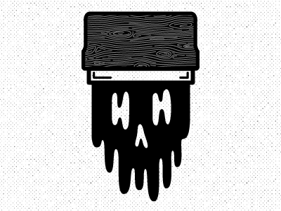 Screen Print Or Die illustration skull vector