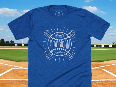 Great American Pastime shirt illustration shirt