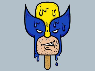 90's Wolverine Popsicle design illustration popsicle wolverine x men