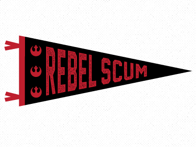 Rebel Scum Pennant design design pennant type