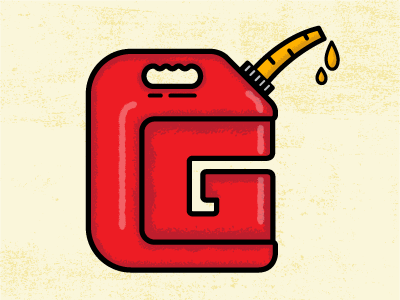 G Is For Gasoline design typography