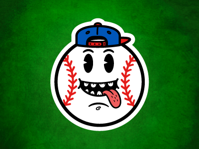 Baseball dude Sticker baseball design illustration sticker