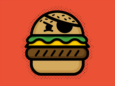 Evil Burger burger design illustration