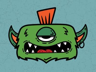 Monster Head design illustration monster