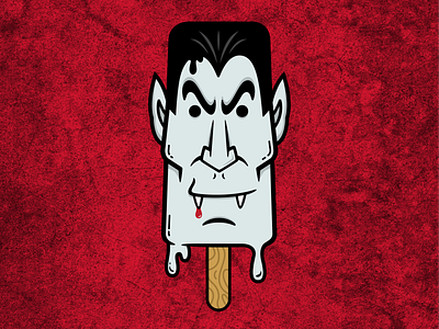 Vampsicle design illustration digital popsicle vampire