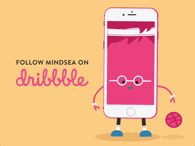 Dribbble Bounce animation design ios