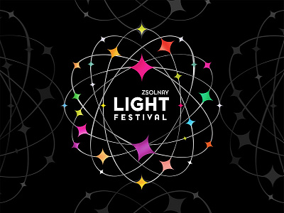 Logo for the Zsolnay Light Festival festival light logo