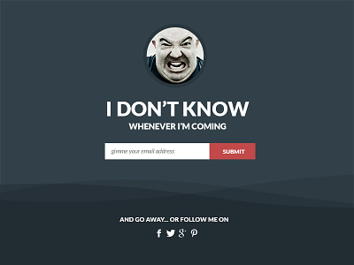 Flat Coming Soon Page [Free PSD]