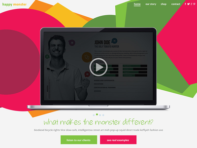 Homepage Design Idea clean homepage page slider theme design. flat video web design wordpress