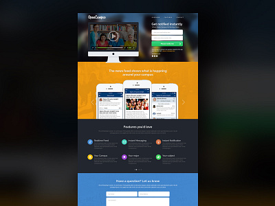 Landing Page for iPhone App