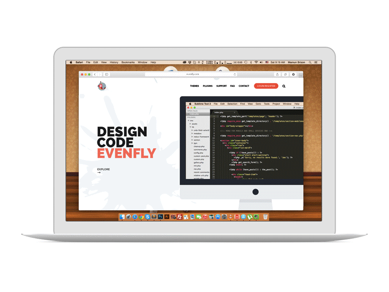 Homepage design