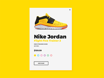 Add to cart modal and widget design
