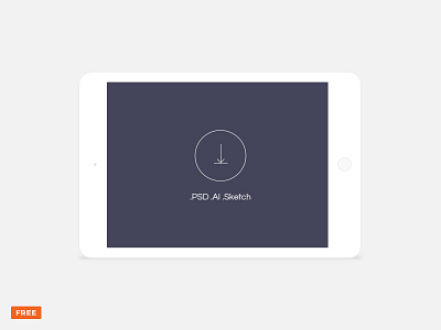 Free minimal light landscape tablet mockup ai flat freebie ipad landscape light mockup psd sketch tablet