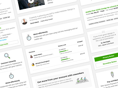 Upwork Email Design Playbook component library email design playbook style guide ui kit ui pack
