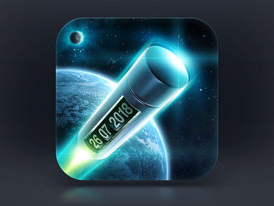 Capsulizer Icon app capsule earth fire flight glare gloss icon icons interface ios lights metal moon moving nebula planet process rocket sky space star teleportation time timer traction