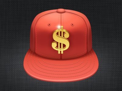 Hip Hop Cap cap dollar icon gold hip hop illustrator rap