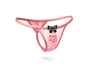 Thongs bow icon illustration illustrator lace panties pink sex thongs vector