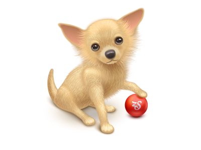Dog animal ball dog icon illustrator vector wool
