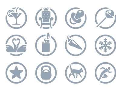Safebook achievements aids icons pictograms safebook