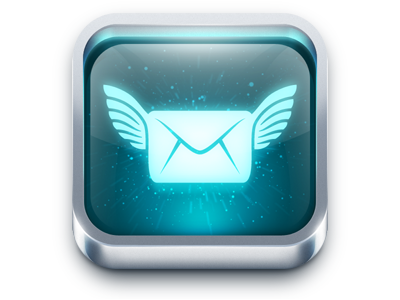 FreeSms a free report e mail envelope icon ios photoshop space wings