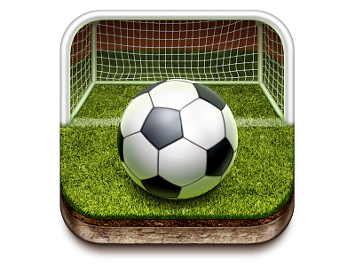 Sport Ios App Icon For Mail.Ru application ball field gate grass gridiron icon iphone sport