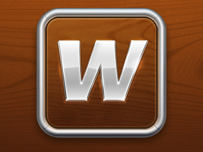 Wordbox Icon application bonus chrome english extra game gameplay hint icon in app letter metal missions multiplayer play puzzle quest russian store vocabulary wood word box