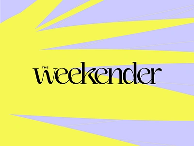 The Weekender Logo abstract brand brandbook branding editorial fashion humanist identity interior layout logo design logotype magazine travel wordmark