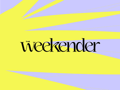 The Weekender Logo abstract brand brandbook branding editorial fashion humanist identity interior layout logo design logotype magazine travel wordmark