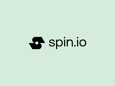 Spin.io Logo brand branding custom fintech icon logo logotype minimal modern monogram negative space pitchdeck s startup symbol