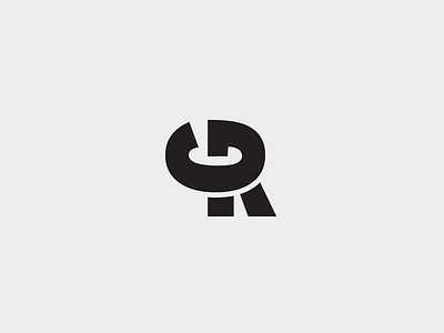 GR Monogram connection two letters gr monogram logo logomark logotype g r vilnius black mark