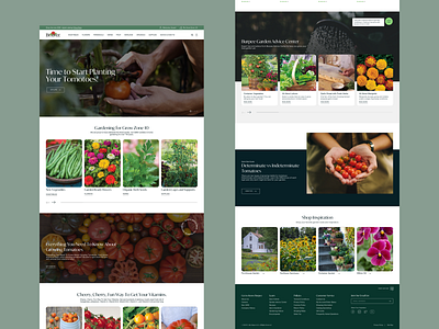 BURPEE // HOMEPAGE brand identity branding design ecommerce garden gardening green hero homepage landing page plants seeds ui uiux design web design