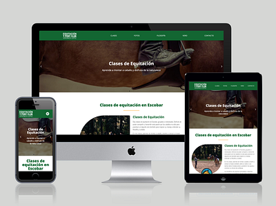 Web for equestrian school elementor pro equestrian graphic design web web design wordpress
