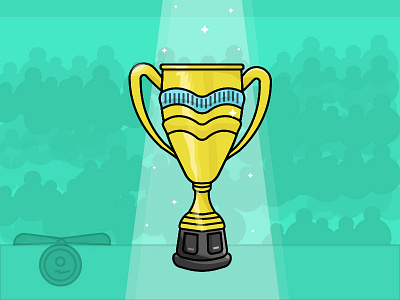 Trophy - Day 10/31 daily illustration challenge badge challenge daily game geometric gold illustration medal prize trophy victory win