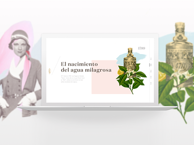 UI Farlabo Perfumes collage interface ui uiux webdesign