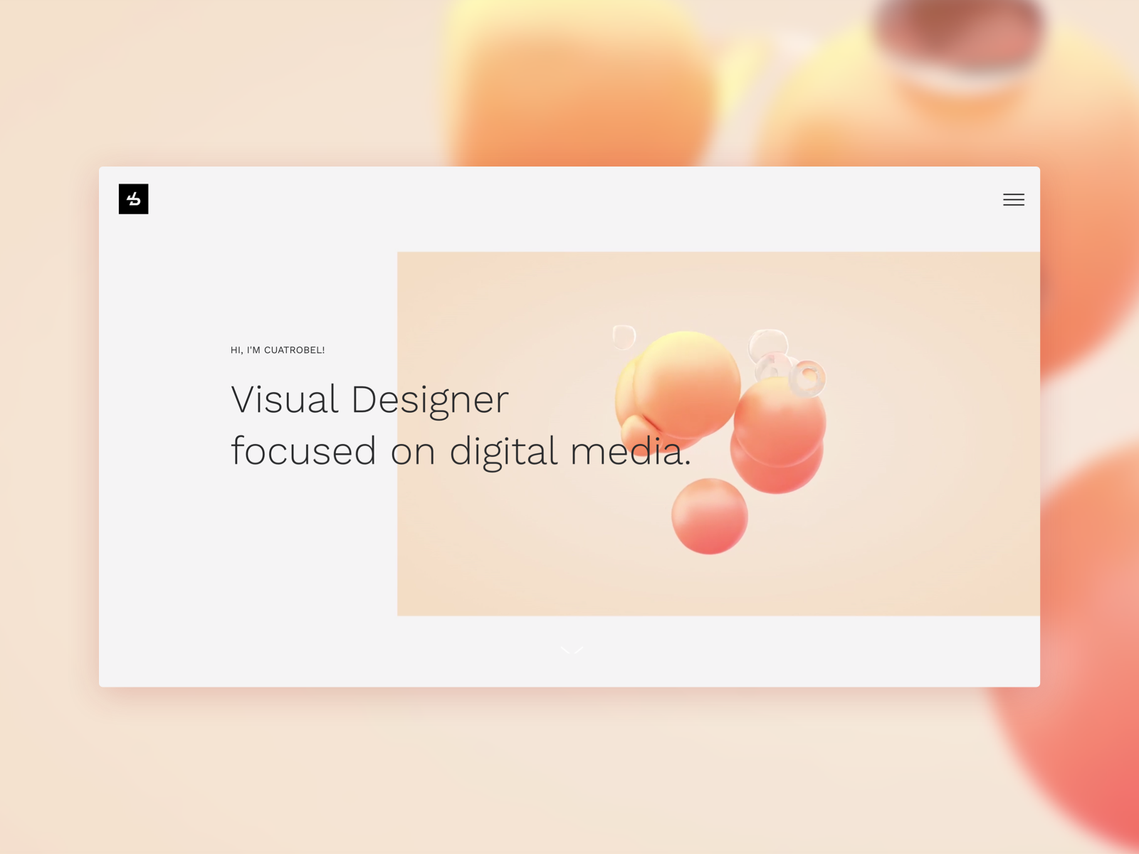 UI Design for my personal portfolio