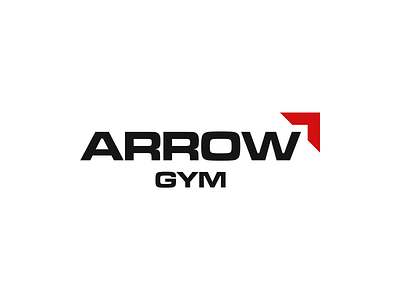 Arrow Gym Logo design logo vector