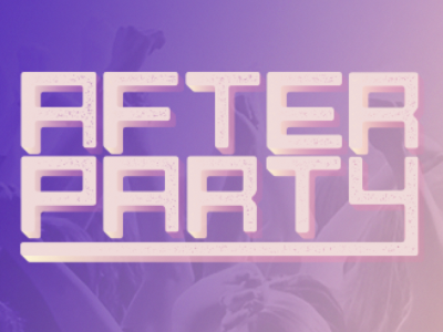 After Party gradient party text texture type