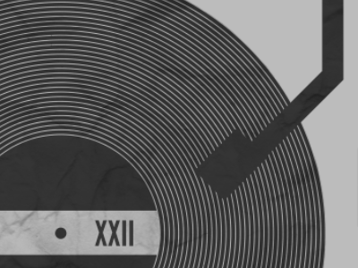 Covers XXII Poster album circles covers minimal monochrome music record texture