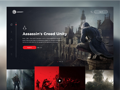 Ubisoft Landing page Concept