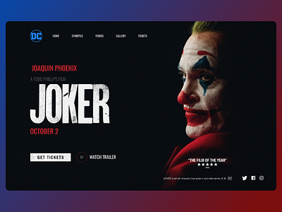 JOKER header concept UI