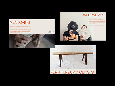 Concept for 8Komora website redesign artisan ceramics furniture handmade minimalism pottery ui ux web workshop