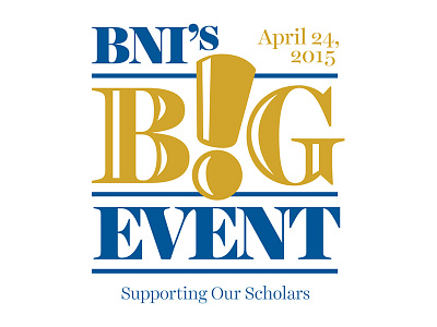 Big Event Logo big event exclamation point party school type