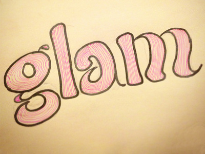 Glam Lettering