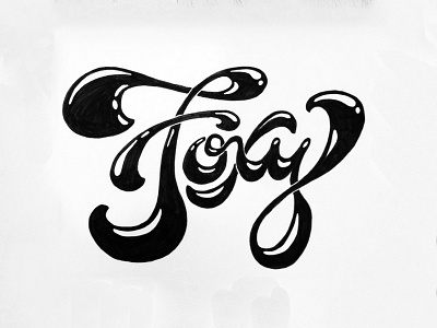 Foxy brush casual lettering script