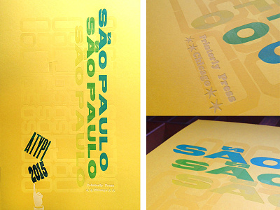 São Paulo Letterpress Poster brazil letterpress poster type