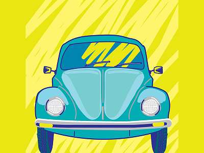 VW Bug auto car graphic icon illustration vector vw