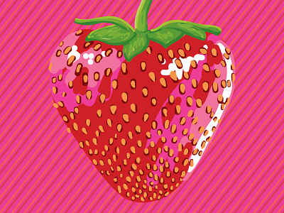 Berry Vector bright food illustration strawberry vector