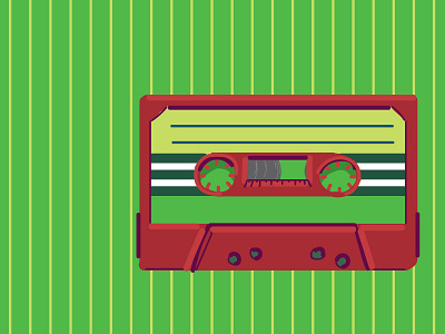 Cassette Tape cassette eighties icon illustration music vector