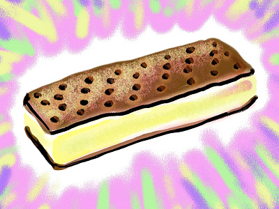 Ice Cream Sandwich food ice cream icon illustration