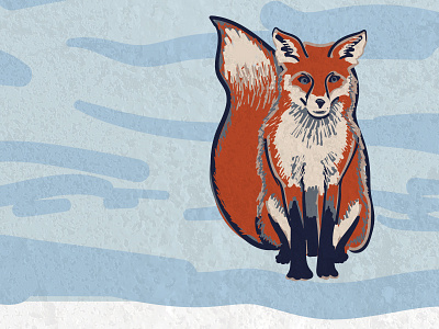 Fox animal fox icon illustration vector